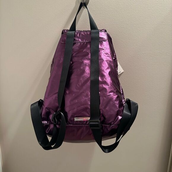 Madden Girl purple parachute, ruched backpack. - Picture 4 of 9